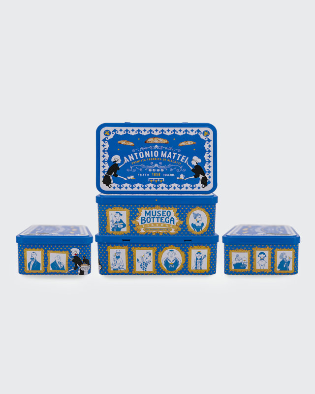 Renato Almond Biscotti Tin Box, 300 Grams